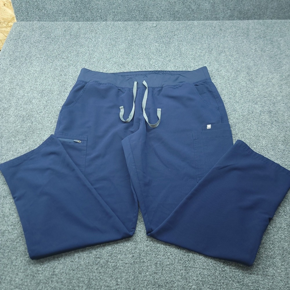 FIGS Technical Collection Navy Blue Scrub Pants XXL Straight Leg Pockets